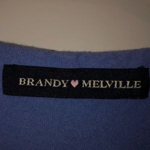 Brandy Melville blue floral Gina top.